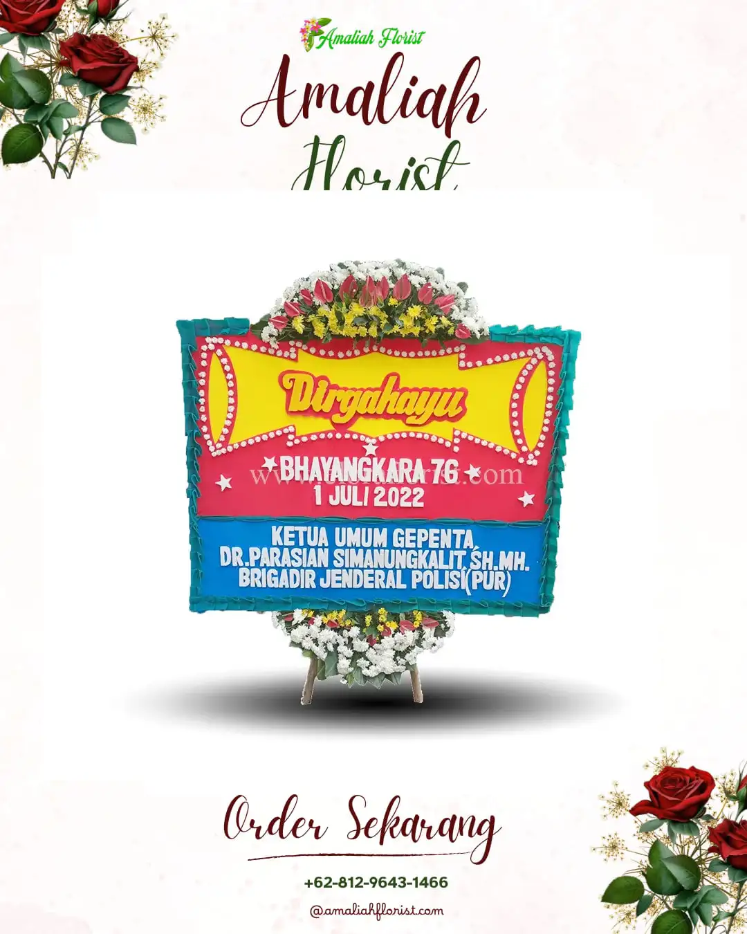 Papan Bunga HUT Ulang Tahun Selabih